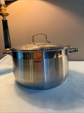 BERGNER Stainless Steel Stock Pot with Glass Lid
